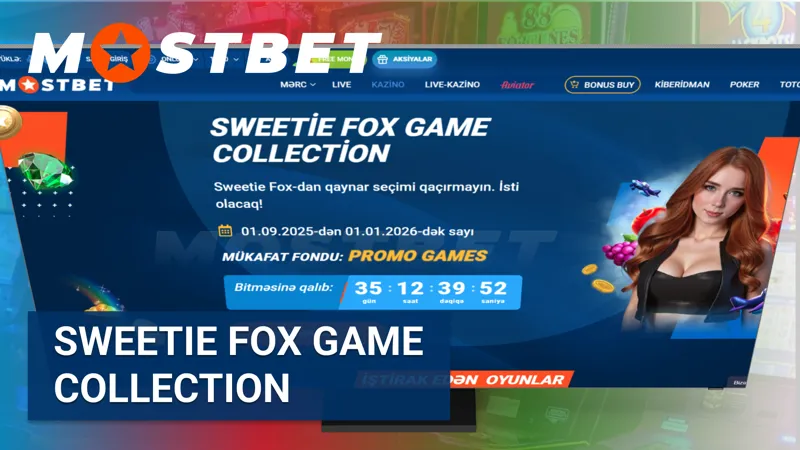 MostBet kazinosunda Sweetie Fox oyun kolleksiyası