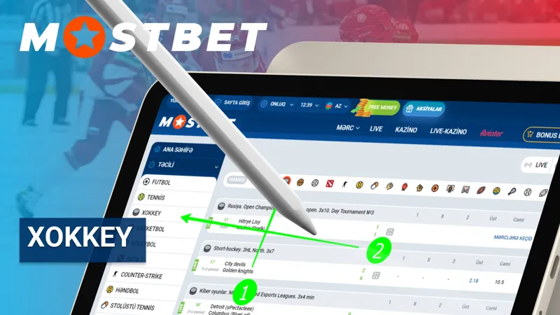 MostBet-də xokkey mərclərinin seçimi