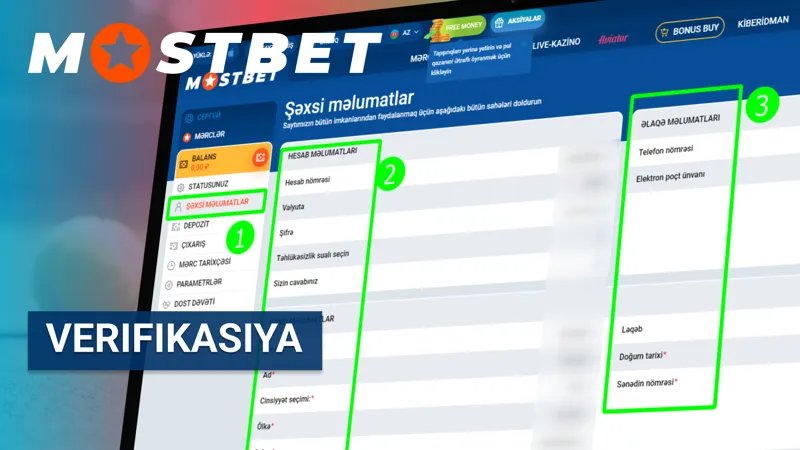 MostBet-də hesab verifikasiyası prosesi